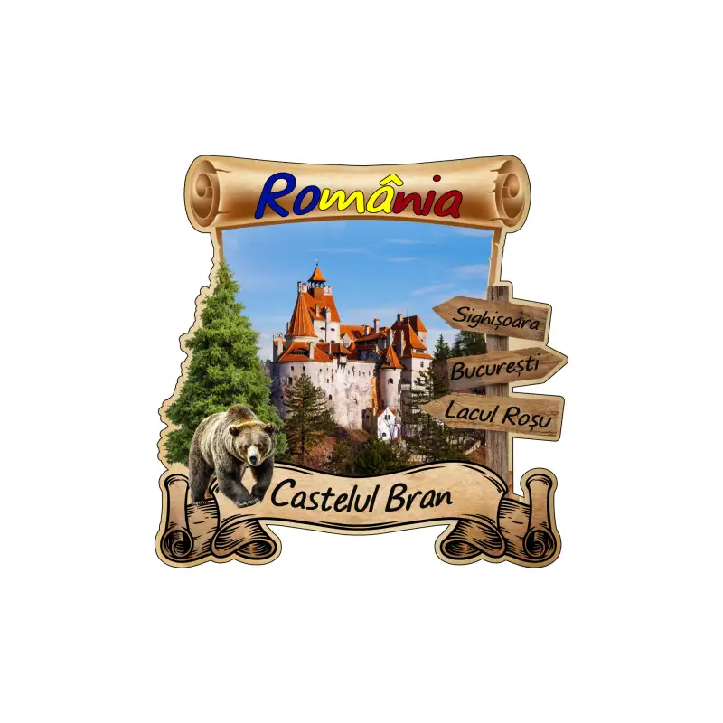 Castelul bran, romania, magnet papirus, model mgs 217v